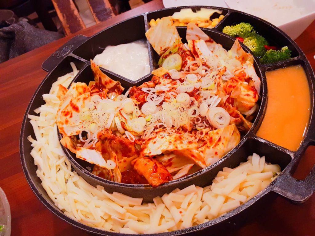 ノンストップ インスタントでチーズタッカルビ麺