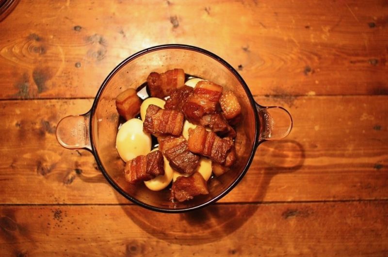 豚バラスライスの角煮風のレシピ
